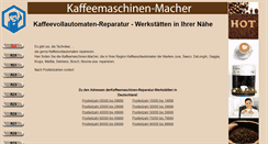 Desktop Screenshot of kaffeemaschinen-macher.de